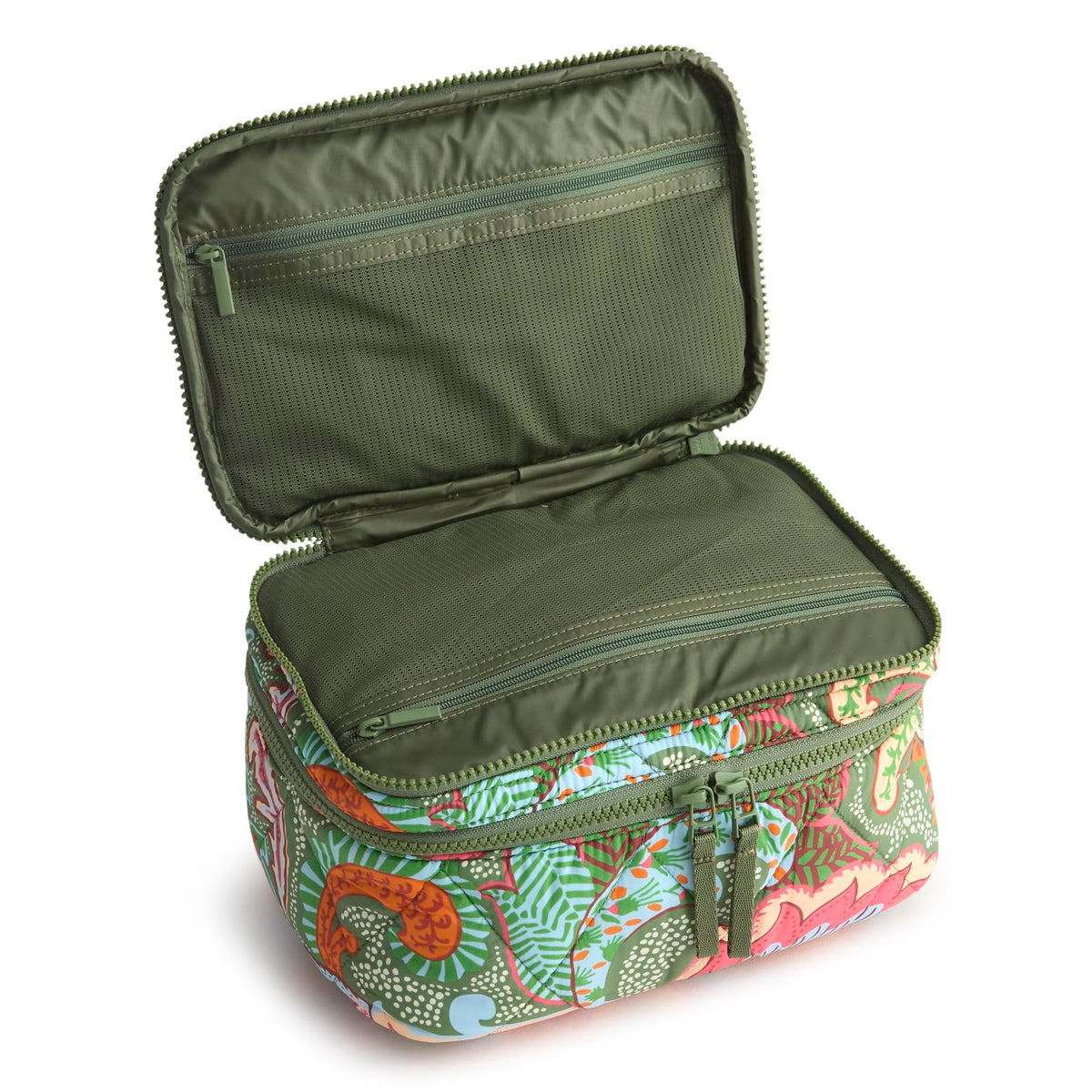 Leaf Me Not Paisley pattern on Vera Bradley cosmetic case for stylish everyday use.