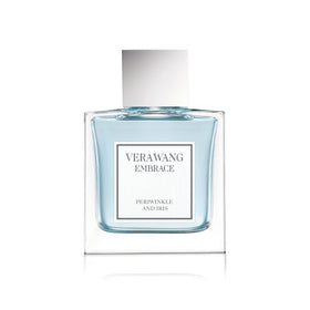 Vera Wang Embrace Periwinkle Iris bottle front view, ideal for daily elegance.
