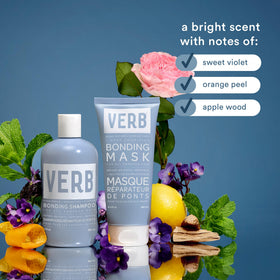 VERB Bonding Mask detangles tangled strands for easier styling.