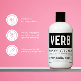 VERB Frizz Defense Spray sample demonstrates heat protection and humidity resistance