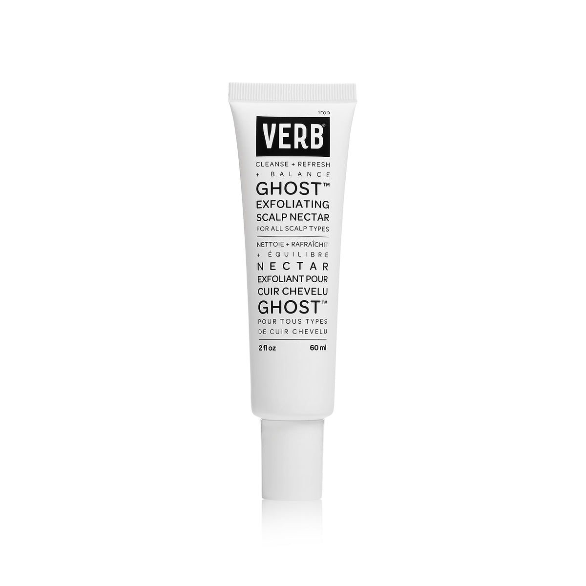 VERB Ghost Exfoliating Scalp Nectar bottle for easy scalp care and buildup removal
