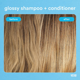 VERB Glossy Conditioner close-up reveals glossy finish