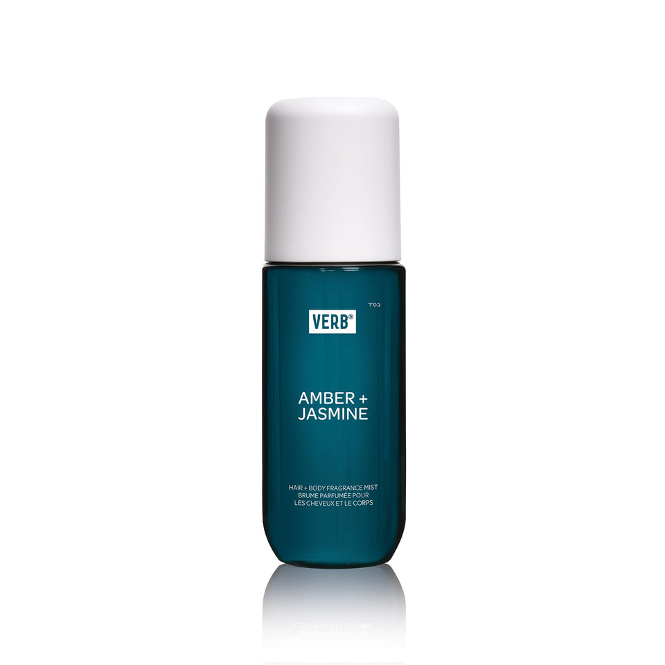 VERB Hair & Body Mist amber jasmine bottle pour for premium fragrance moment