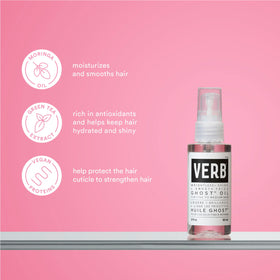 VERB heat-protection bottle demonstrates protection up to 450 F for hot styling