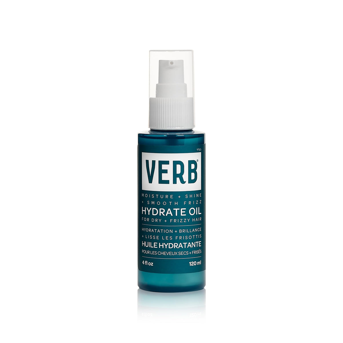 VERB Hydrate Oil bottle close-up in amber glass highlighting nourishing formula for smooth ends
