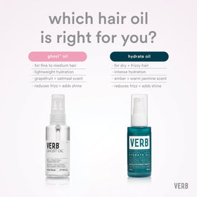 VERB Hydrate Oil ingredients argan babassu ceramide in action delivering moisture and shine