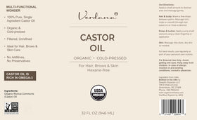 USDA Organic Verdana Castor Oil for pure beauty routines