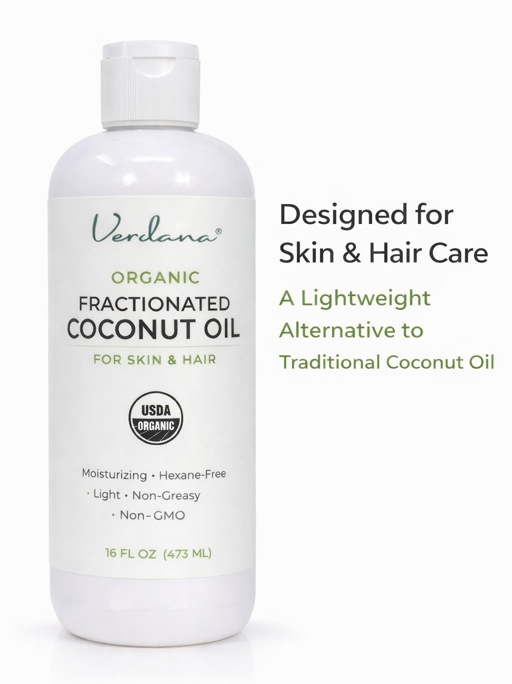 Verdana oil in hand illustrating non-greasy, quick-absorbing moisturizer use