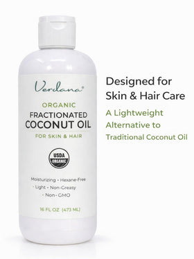 Verdana oil in hand illustrating non-greasy, quick-absorbing moisturizer use