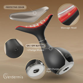 VERDERMIS sleek giftable design shown as an elegant at-home self-care device.