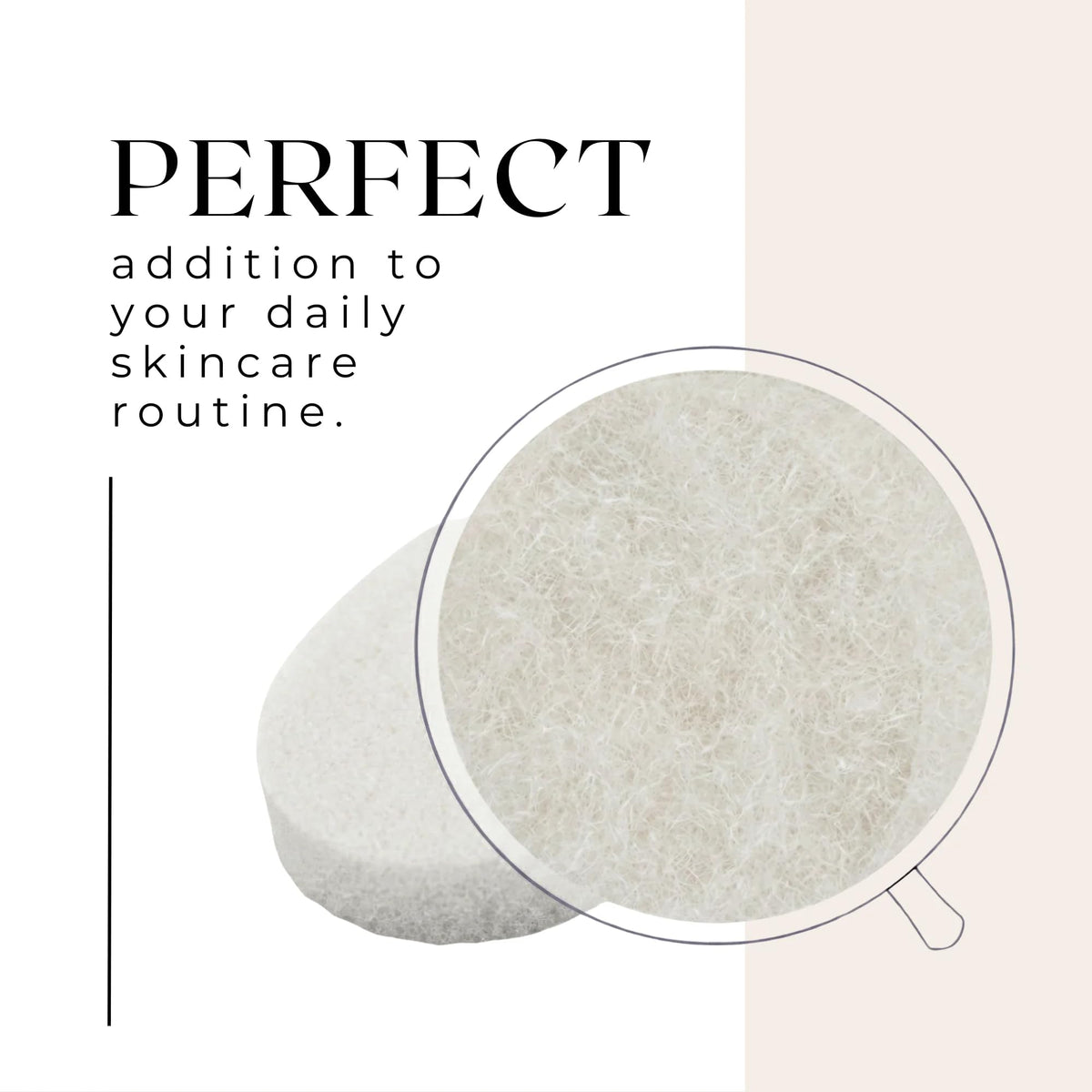 VerdeVida buff-puf style pad removes makeup and impurities