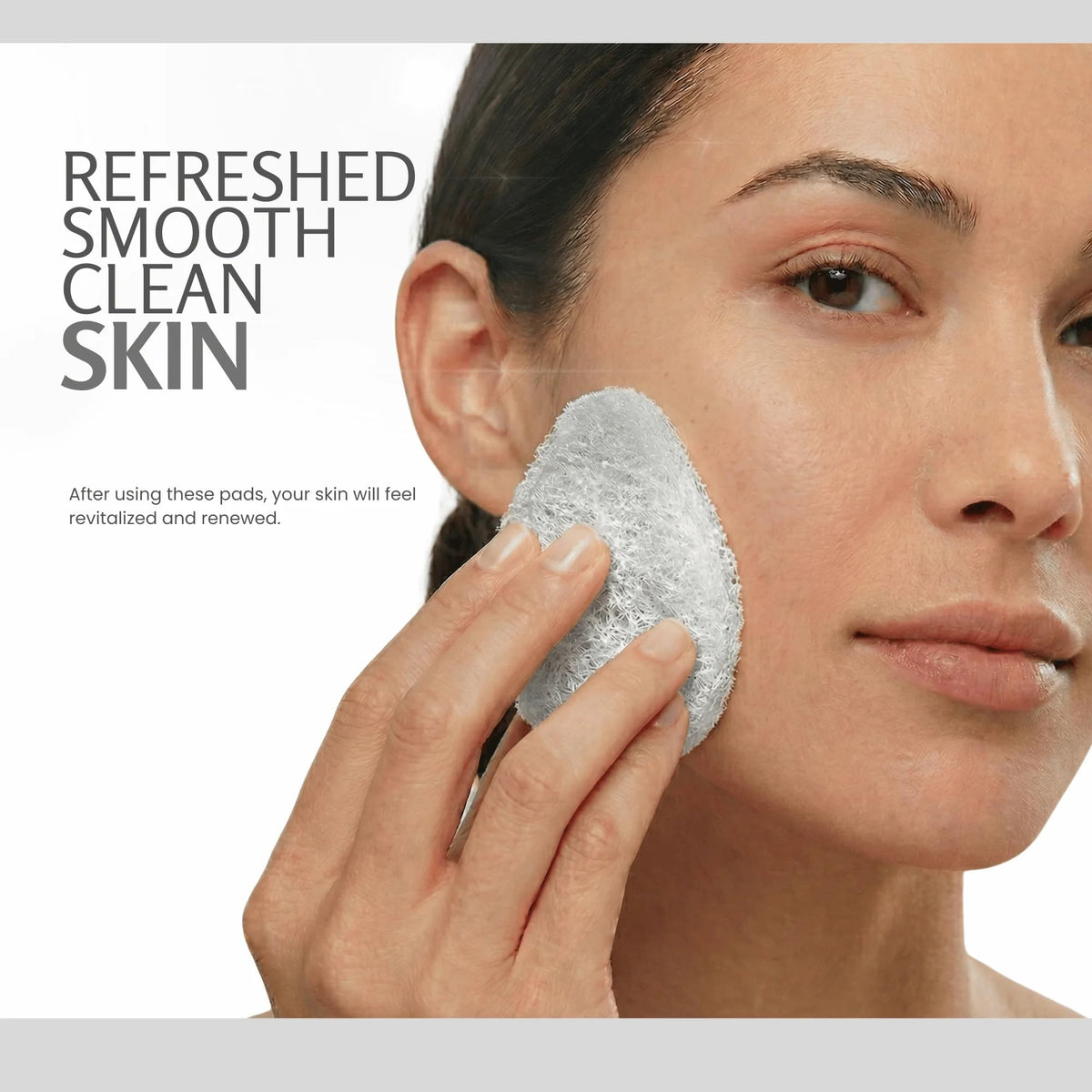 VerdeVida dual-action exfoliating pad for smoother texture