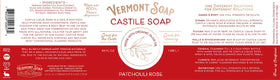 Vermont Soap Patchouli Rose packaging highlighting sustainability