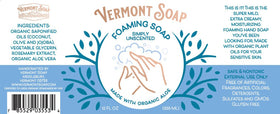 VERMONT SOAP 12oz bottle—compact packaging for home or shared spaces.