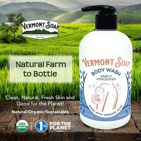 VERMONT SOAP for men usage with gentle lather