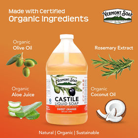 Vermont Soap castile shampoo use on oily hair for cleansing.