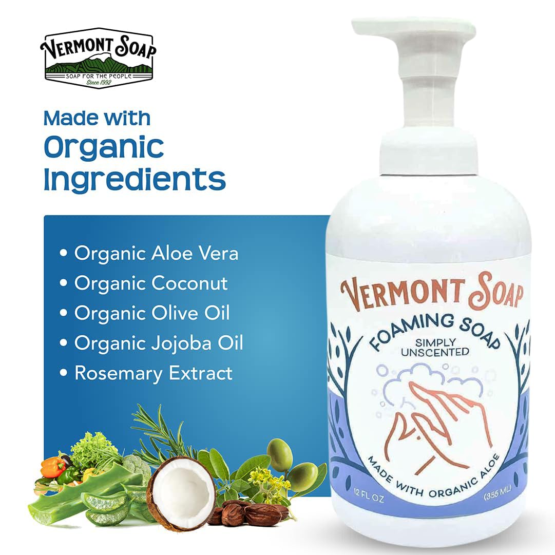VERMONT SOAP Fragrance-free kitchen use—easy to dispense and rinse.