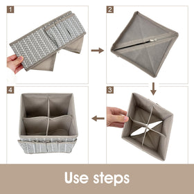 VERONLY compact 4-piece set keeps cosmetics organized at home or travel.