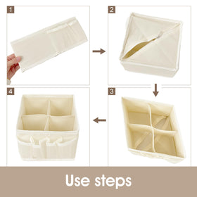 VERONLY set of 4 on a dresser top offers a cohesive storage solution.