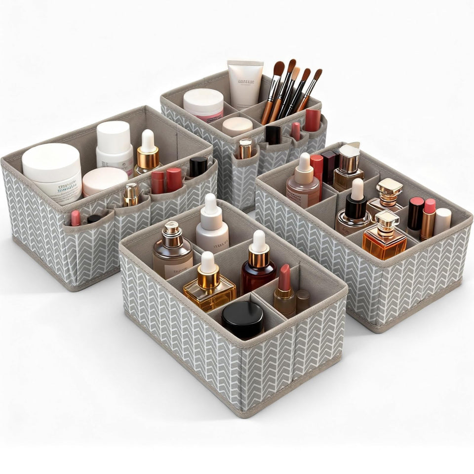 VERONLY rectangle organizer keeps makeup brushes neatly organized on your vanity.