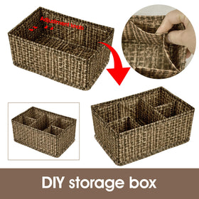 VERONLY makeup organizer with adjustable compartments keeps brushes and lipstick neatly sorted