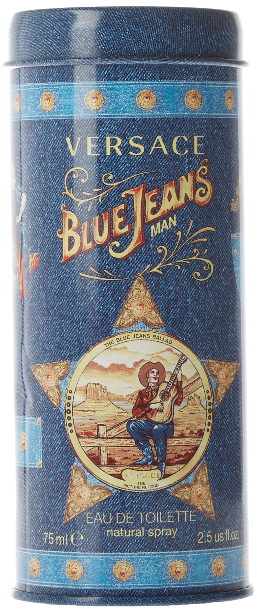 Versace Blue Jeans box presentation hints at gift-ready presentation and premium branding