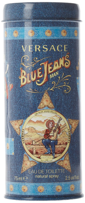 Versace Blue Jeans box presentation hints at gift-ready presentation and premium branding