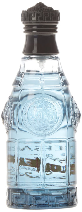 Versace Blue Jeans cap close-up emphasizing premium packaging and easy application