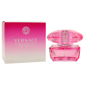 Versace Bright Crystal Absolu outer packaging highlights luxury branding.