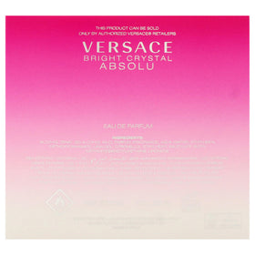 Versace Bright Crystal Absolu scent swatch suggests long wear possibilities.