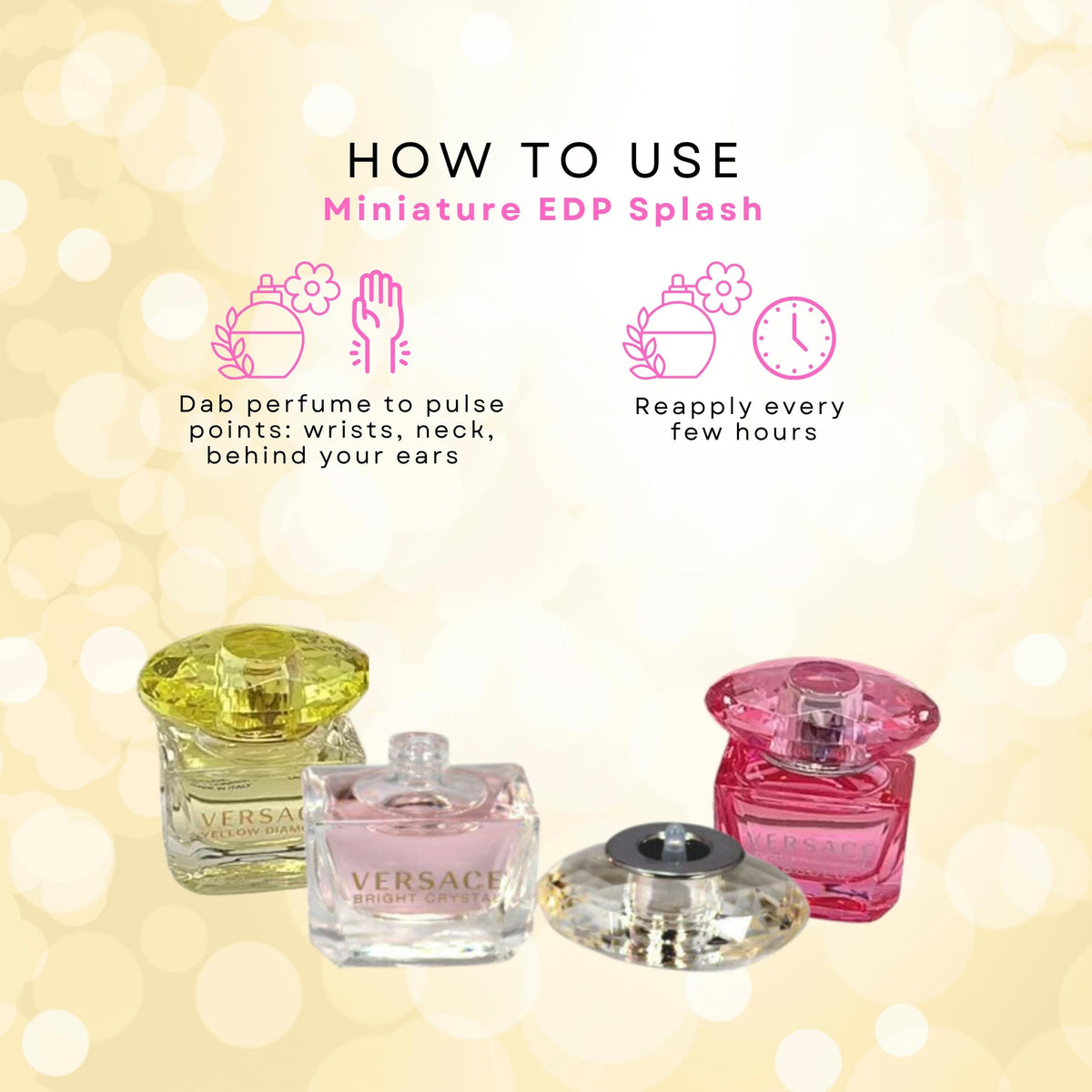 Versace Bright Crystal Absolu travel perfume, versatile evening scent.