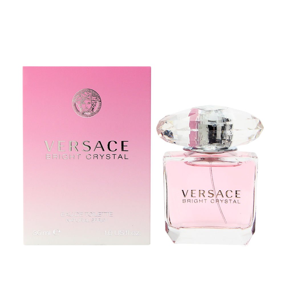 Versace Bright Crystal EDT bottle with luminous floral scent for daily wear.