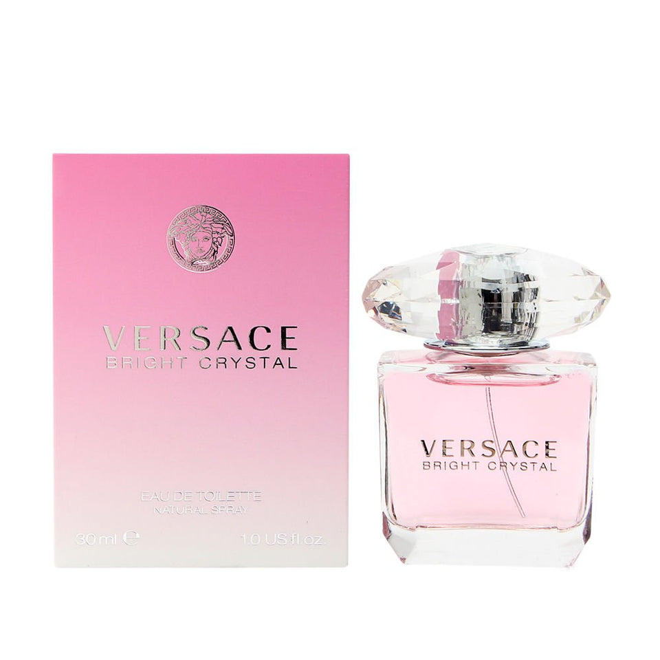Versace Bright Crystal EDT bottle with luminous floral scent for daily wear.