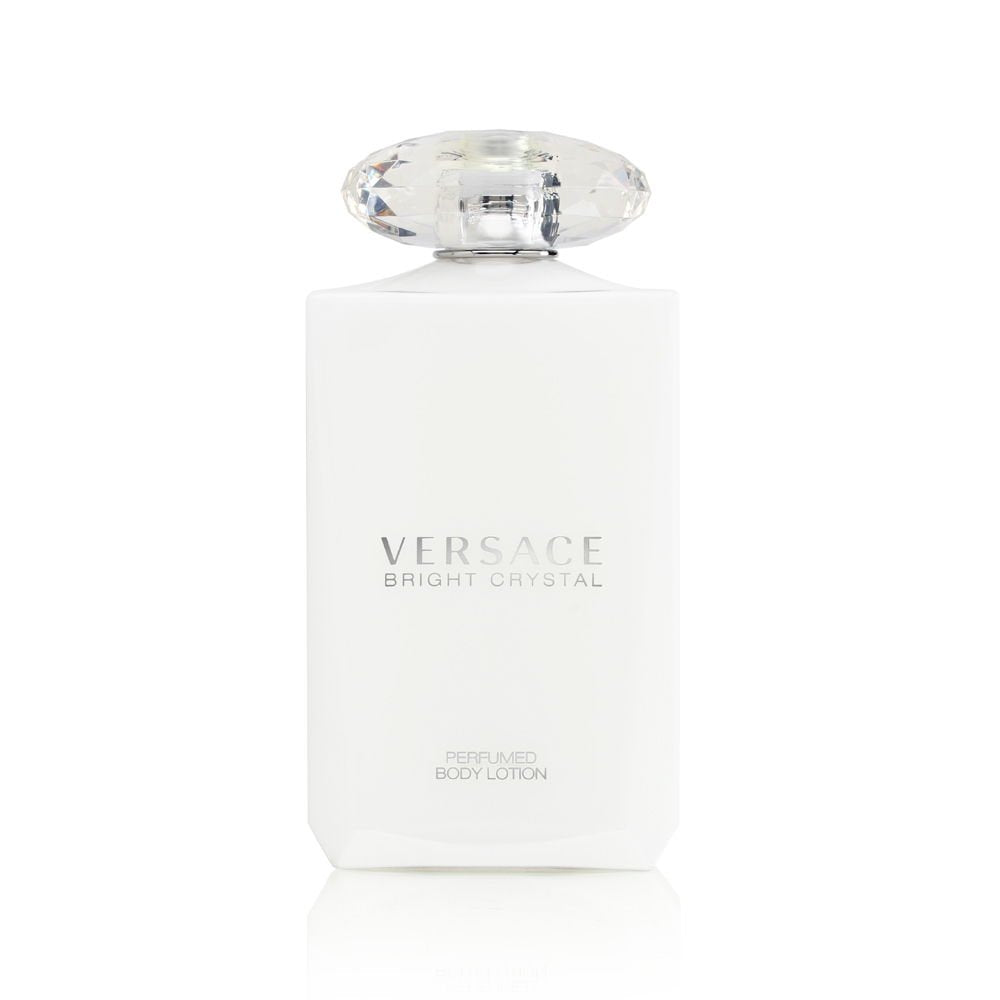 Versace Bright Crystal lotion bottle for hydrating skin with lasting fragrance