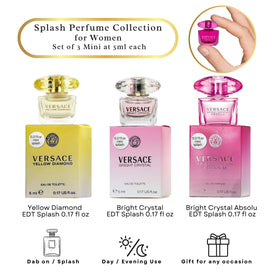 Versace Bright Crystal Mini EDT, compact daytime fragrance for daily wear.