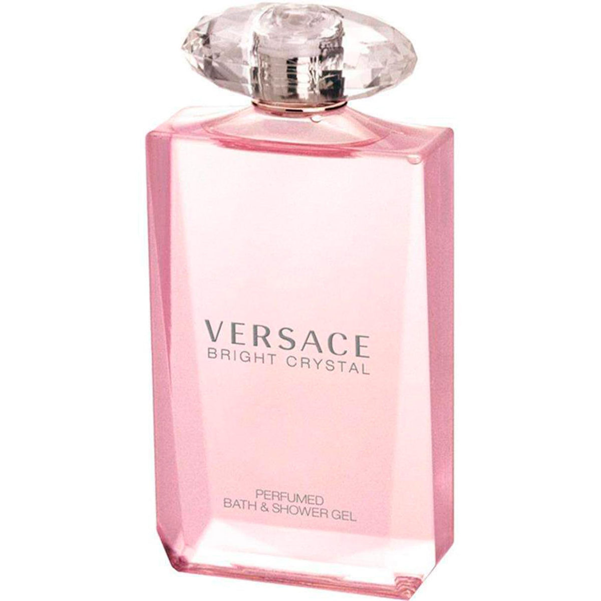 Versace Bright Crystal shower routine demonstrates a silky gel lather during a wash