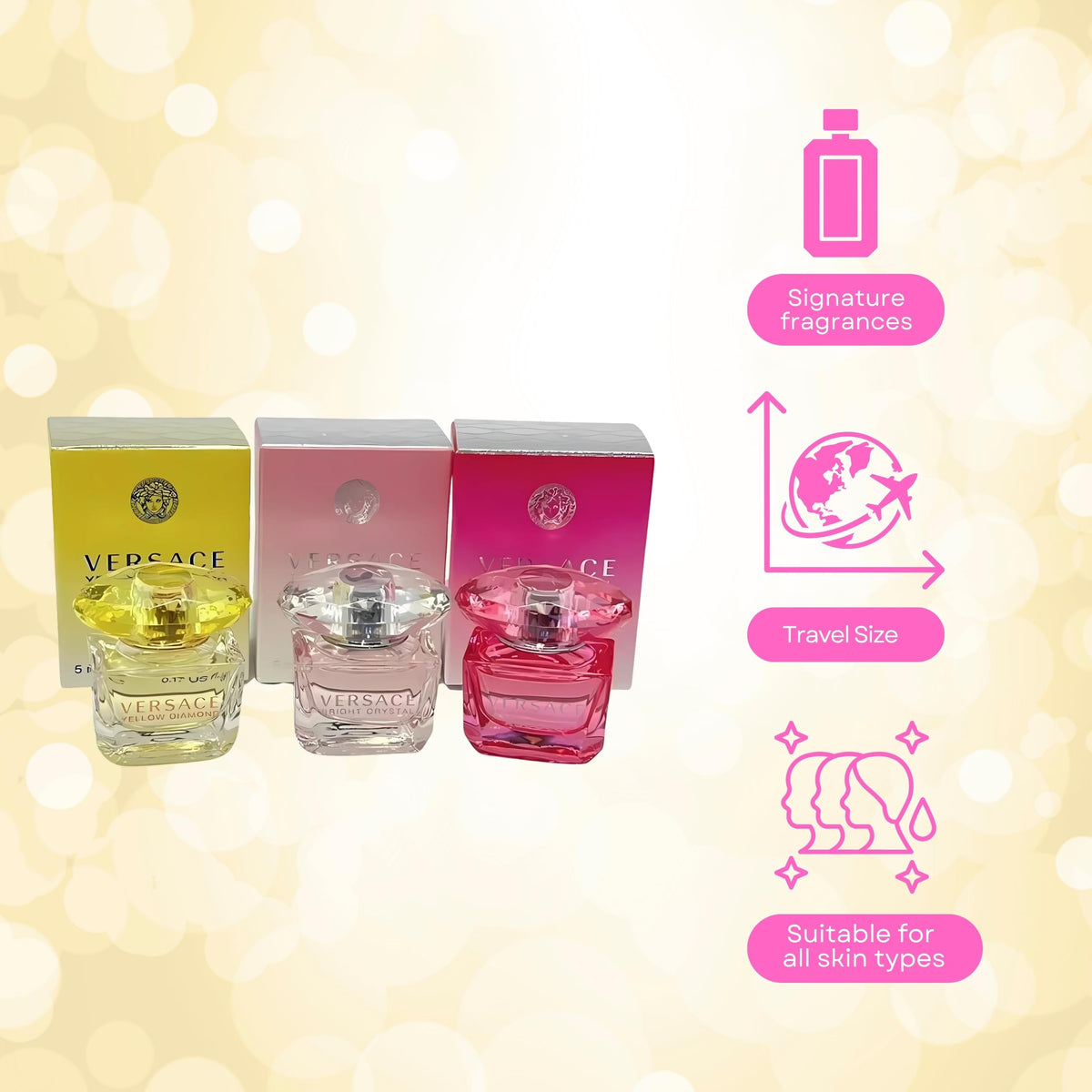Versace Collection Gift Set packaging, elegant and gift-ready presentation.