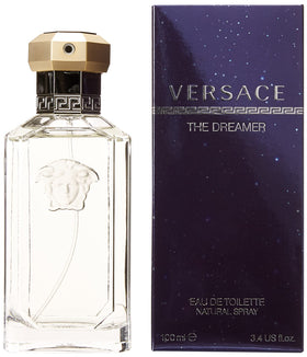 Versace Dreamer bottle cap close-up showing design details