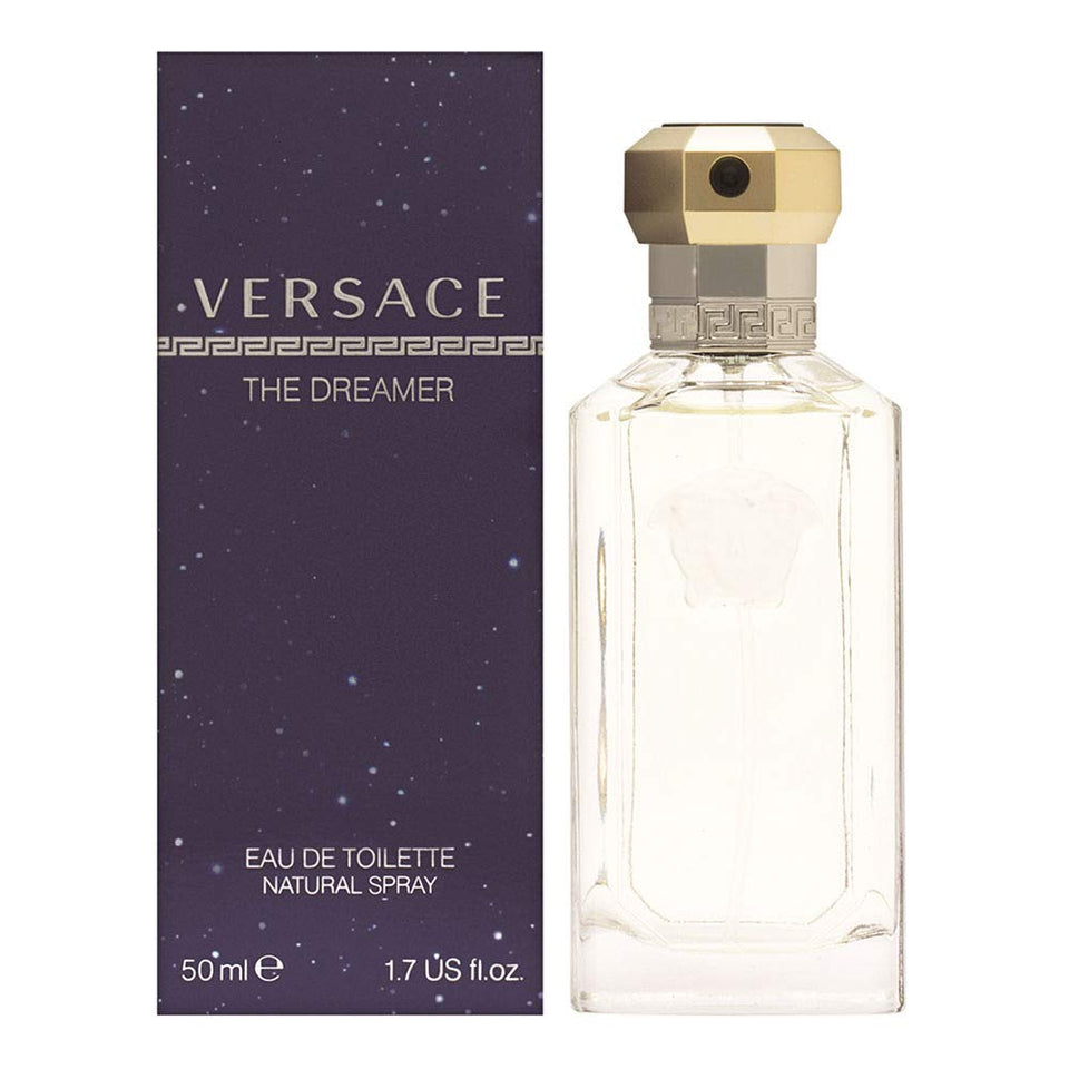 Versace The Dreamer Eau de Toilette bottle, ideal for romantic evenings and confident everyday wear.