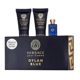 Versace Dylan Blue miniature signature pack image for travel-friendly grooming and signature scent.