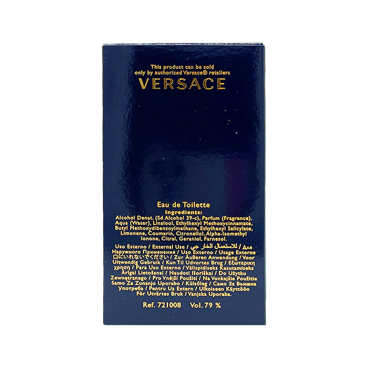 Versace Dylan Blue top notes with citrus highlight fresh daytime versatility.