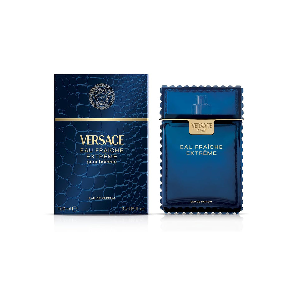 Versace Eau Fraiche Extrême EDP bottle for men, ideal for day-to-night wear