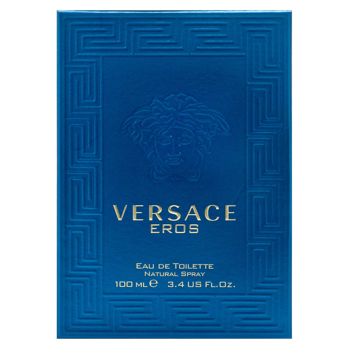 Versace Eros box back reveals product information and care notes.