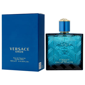 Versace Eros box front displays elegant packaging ideal for gifting.