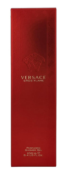 Versace Eros Flame foam lather displaying rich gel texture for refreshing cleanse