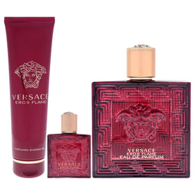 Versace Eros Flame mini EDP highlights portable fragrance option.