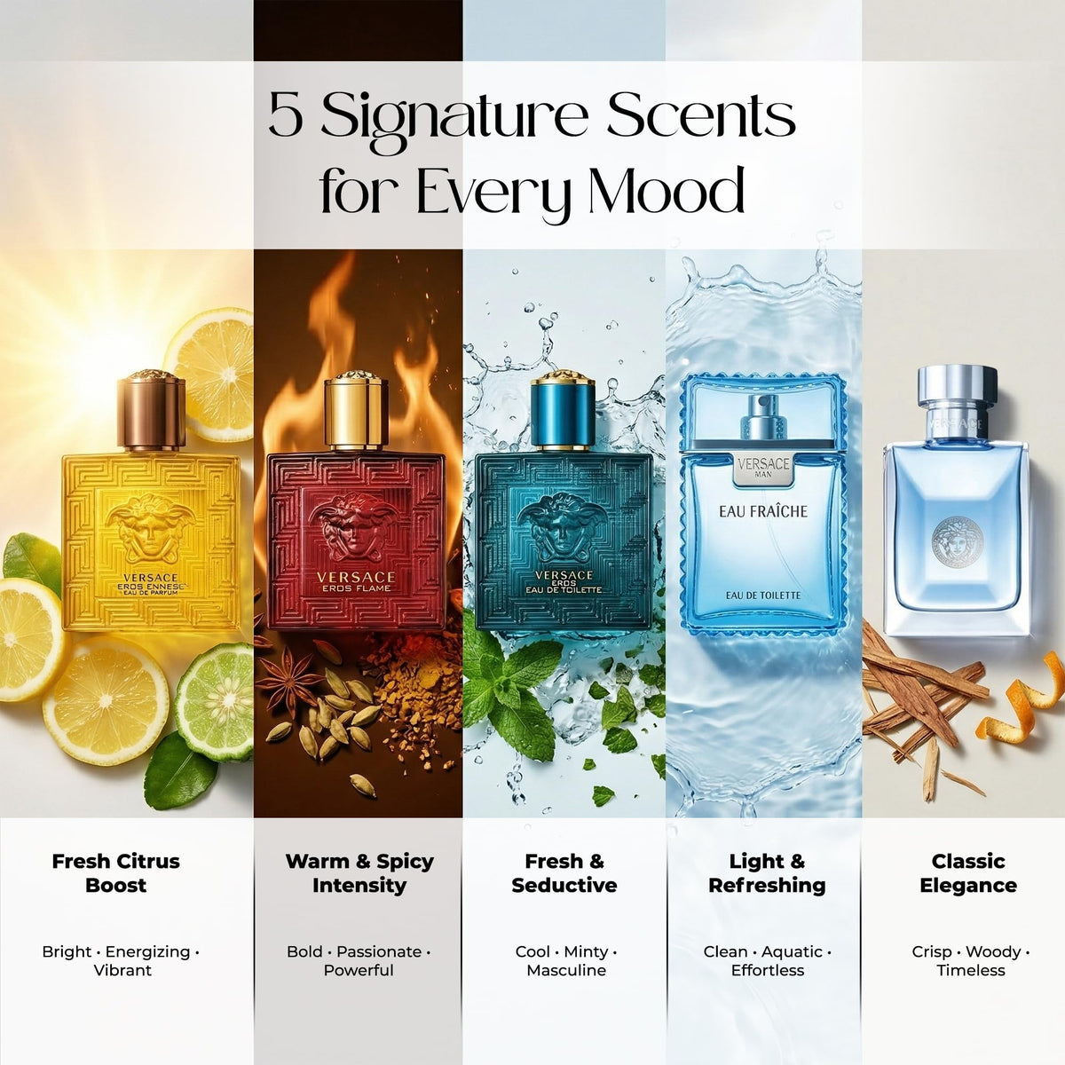 Versace Eros Flame mini splash showing bold, warm character.