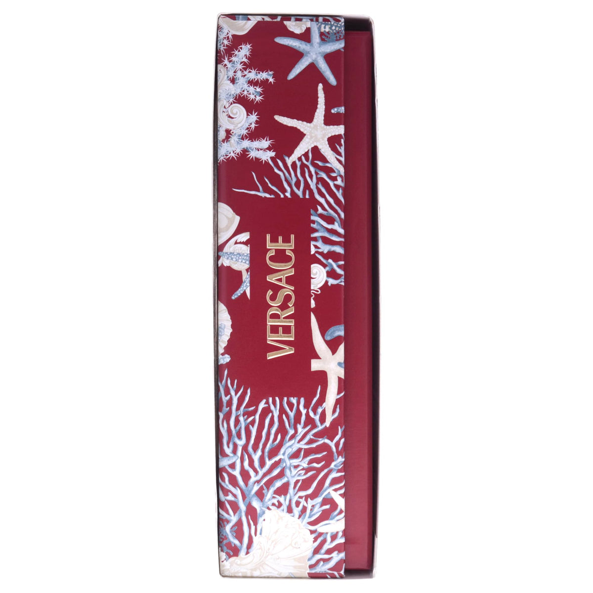 Versace Eros Flame outer box emphasizes premium branding for a gift.