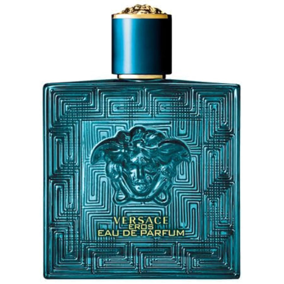 Versace Eros Man EDP bottle with sleek masculine design for daily wear.