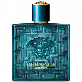 Versace Eros men deodorant spray bottle for daily grooming and long-lasting fragrance.